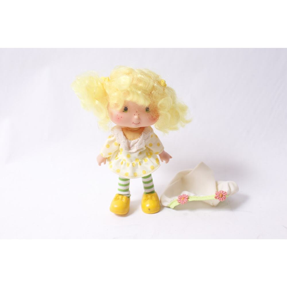 1980s Strawberry Shortcake Lemon Meringue Vintage Doll FLAW ~ 260402-WH 1063